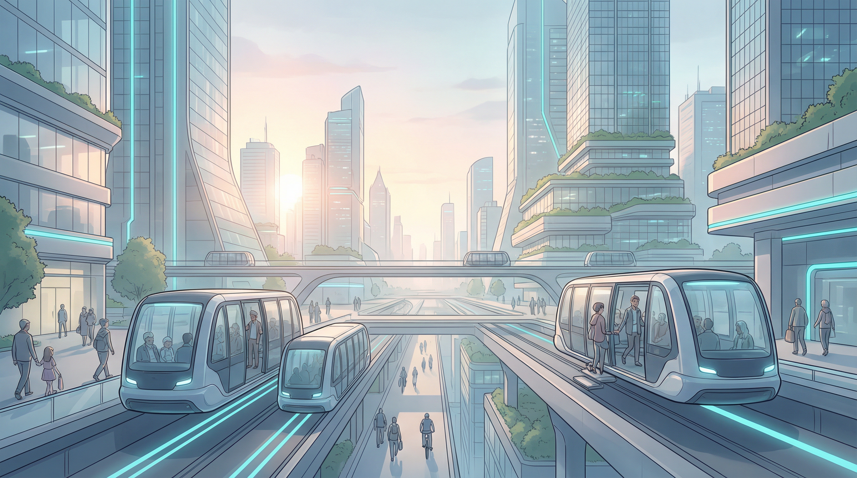 Multimodale Autonomie - Futuristische Mobilitätsvision